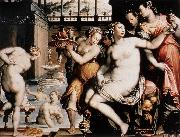 ZUCCHI  Jacopo The Toilet of Bathsheba oil painting